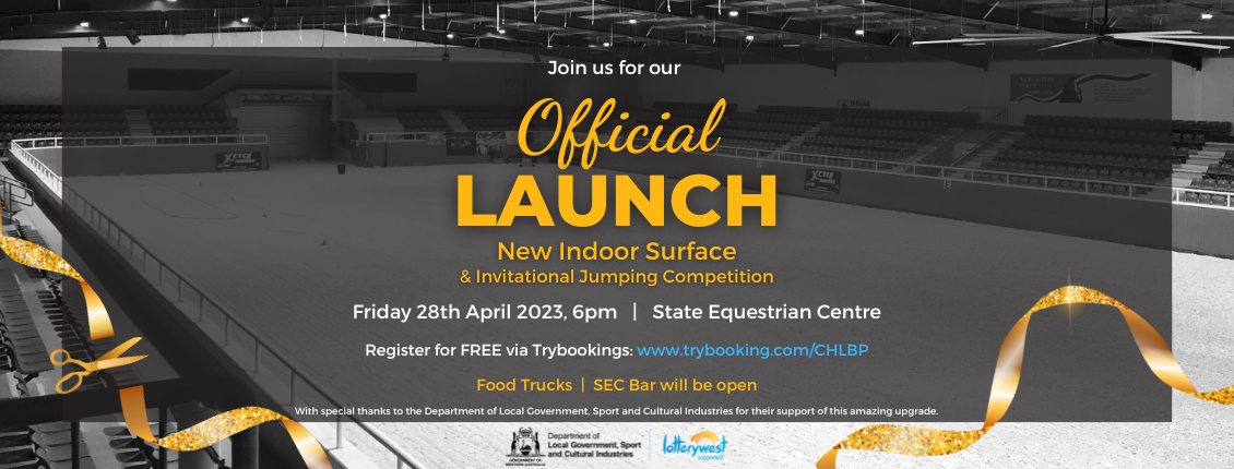 It s time to celebrate our NEW Indoor Surface Equestrian